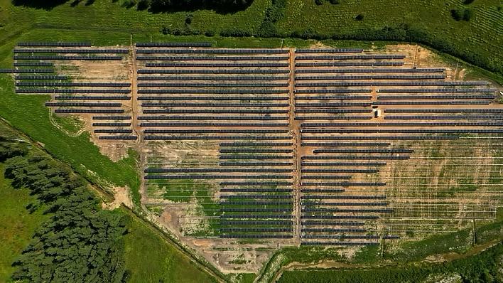 Freiflächen-PV aus der Luft